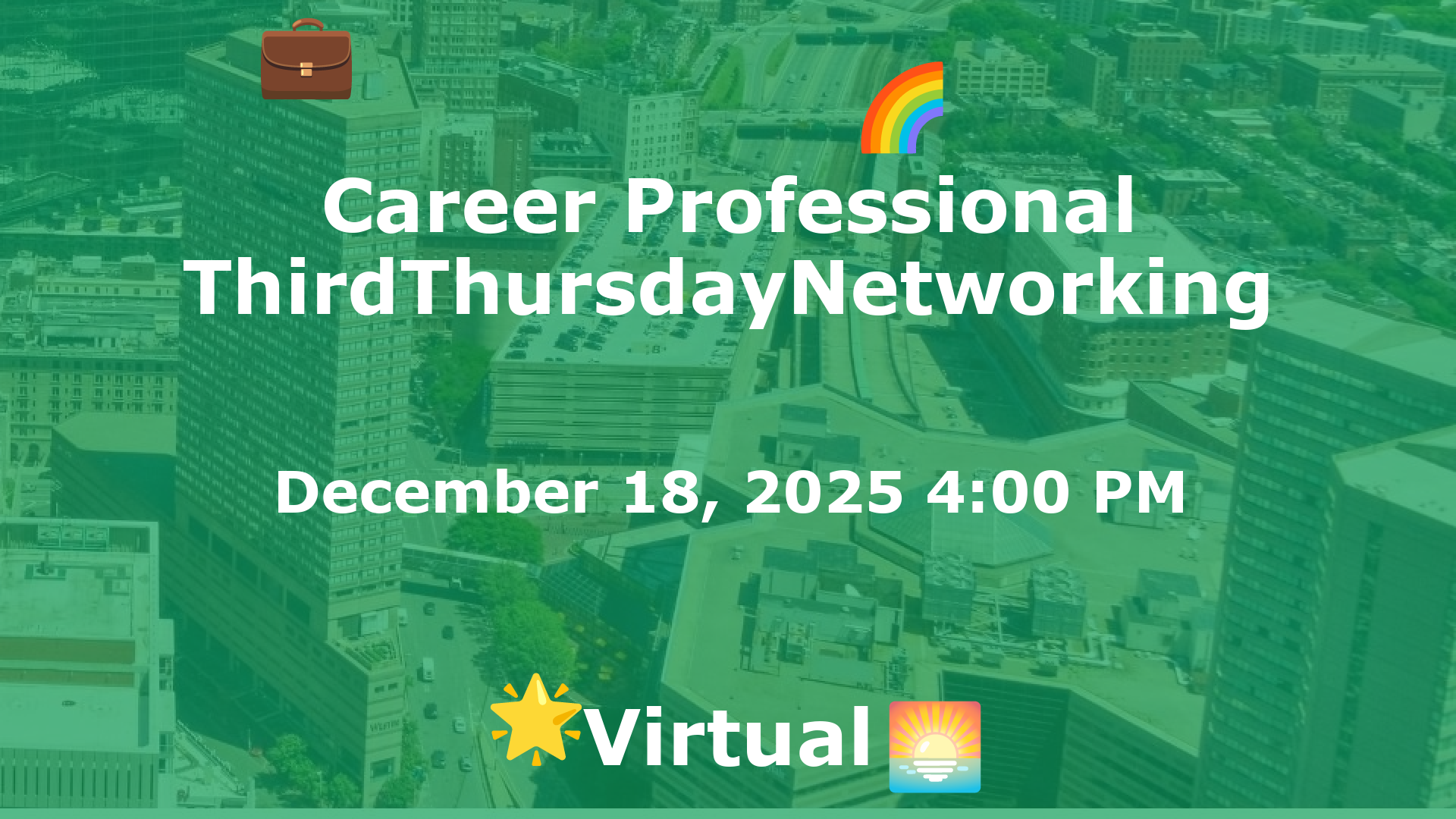 Career Professional ThirdThursdayNetworking  event image